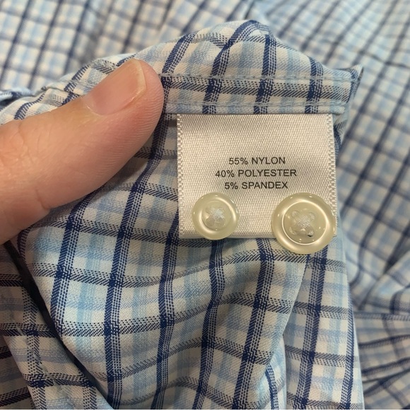 Peter Millar Mens Summer Comfort Plaid Checked Button Down Long Sleeve Shirt S - Picture 8 of 11